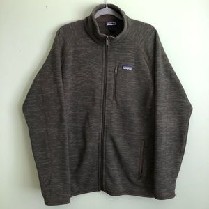 Patagonia brown pattern zip up